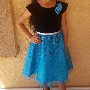 Beautiful blue/black girl dress